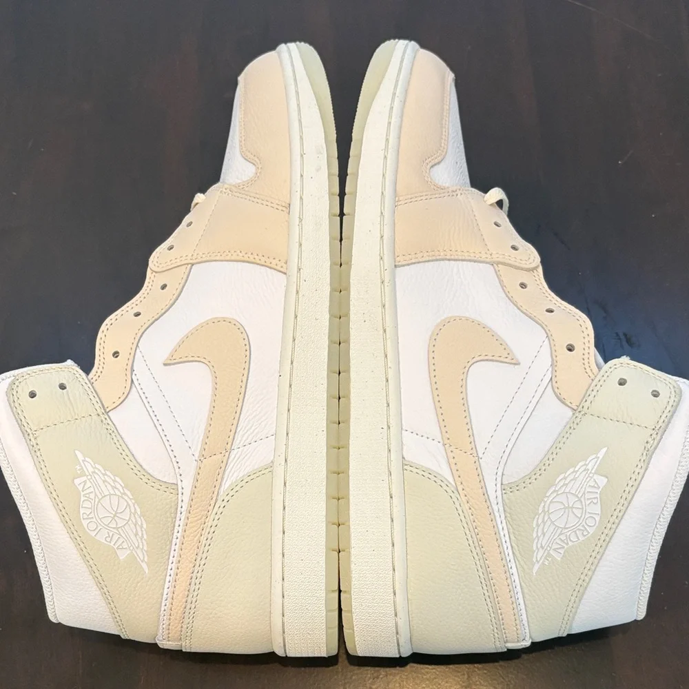 Nike Jordans Men's Tan and White Sneakers - Picture 1 of 8